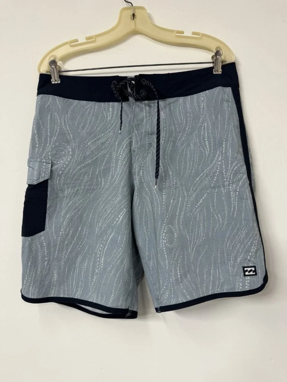 Billabong 73 Pro Men's 31 (31x10.5)‎ Blue Boardshort Swim Trunks Hybrid Recycler